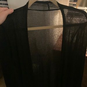 Thin black cardigan. Size small.